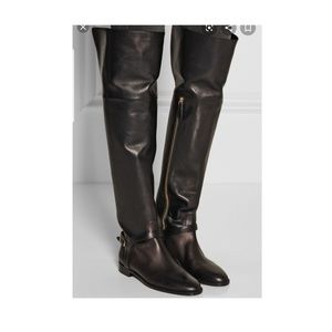 Black Burberry riding